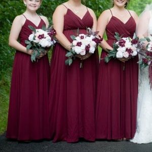 Colby John Bordeaux Bridesmaid Dress